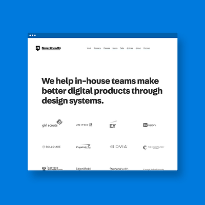 New SuperFriendly site agency design systems portfolio