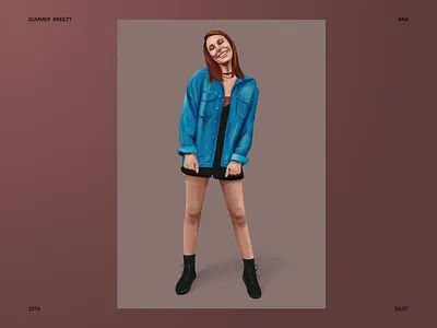 Anah digital painting illustration procreate