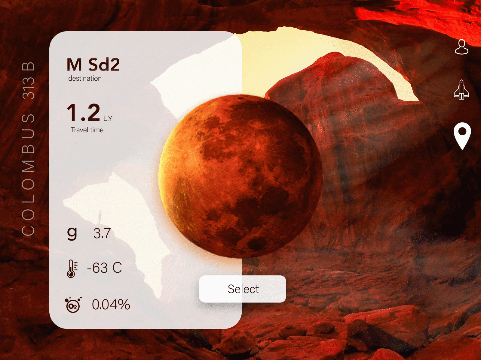 Planetary Exploration : concept animation app branding clean design interaction design logo design minimalist mobile modern planetary planets ui ux vector web