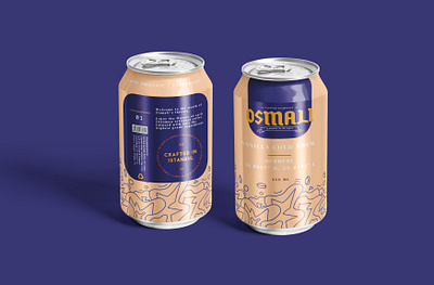 Osmali cold brew branding design illustration packaging typography