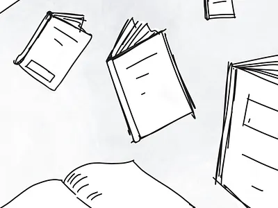 How to read one book at a time daily daily draw daily drawing illustration