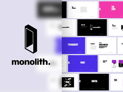 Monolith Logo Design & Branding branding crypto wallet cryptocurrency ethereum guidelines logo monolith odessey portal space token