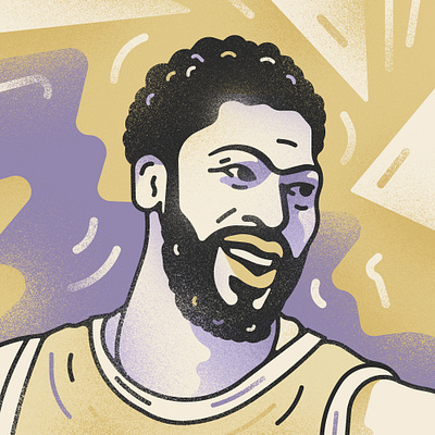 Anthony Davis anthony davis basketball lakers nba portrait