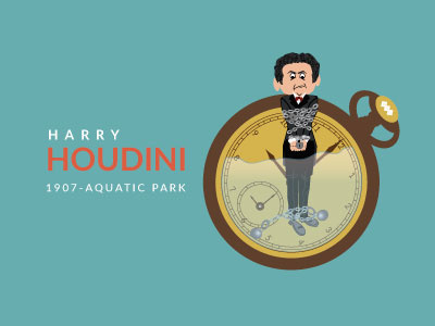 HARRY HOUDINI branding diseño icono vector web