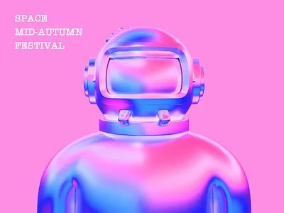 the astronaut branding c4d