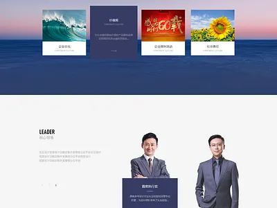 Enterprise website interface design ui web