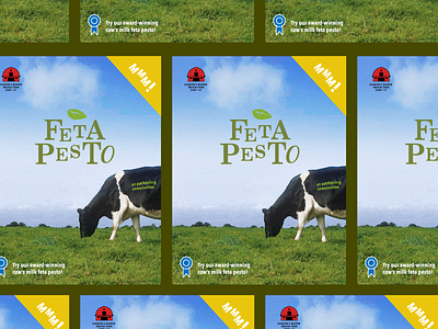 Feta Pesto Poster feta feta pesto food branding pesto poster
