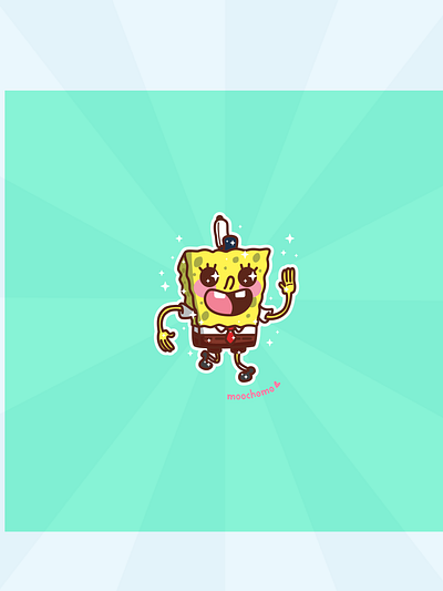 Bob Esponja cute cute art design illustration kawaii kawaii art vector