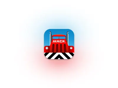 Mack Truck icon app design icon illustrator mack truck ui vector