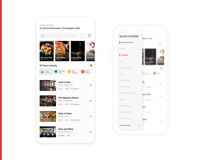 Simple Food App UX adobe adobe xd adobexd art challenge clean cleandesign cleanfilter cleanfoodapp dailyui easyux foodapp foodappconcept interfacedesign mockup product productdesigner ui xd