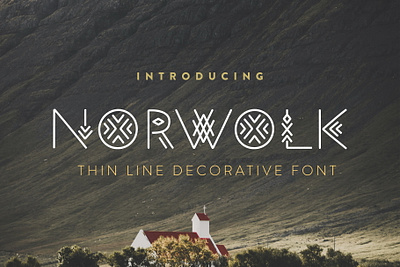 NORWOLK font family creativemarket decorative ethnic folk font font awesome font design geometric graphic hipster lineart symbol thin font thin line typeface typography