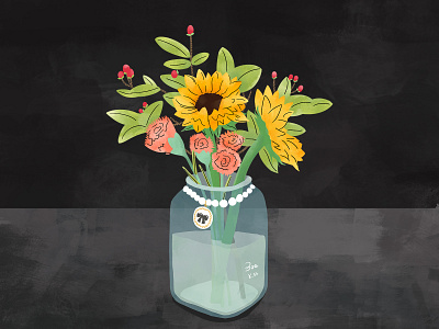 Flower art drawing flower freetime illustration