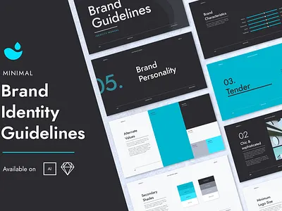 Minimal Brand Guidelines brand brand book brand guidelines brand identity brand manual branding guideline
