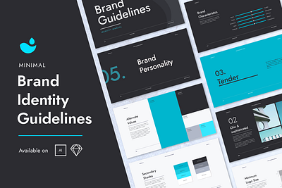 Minimal Brand Guidelines brand brand book brand guidelines brand identity brand manual branding guideline