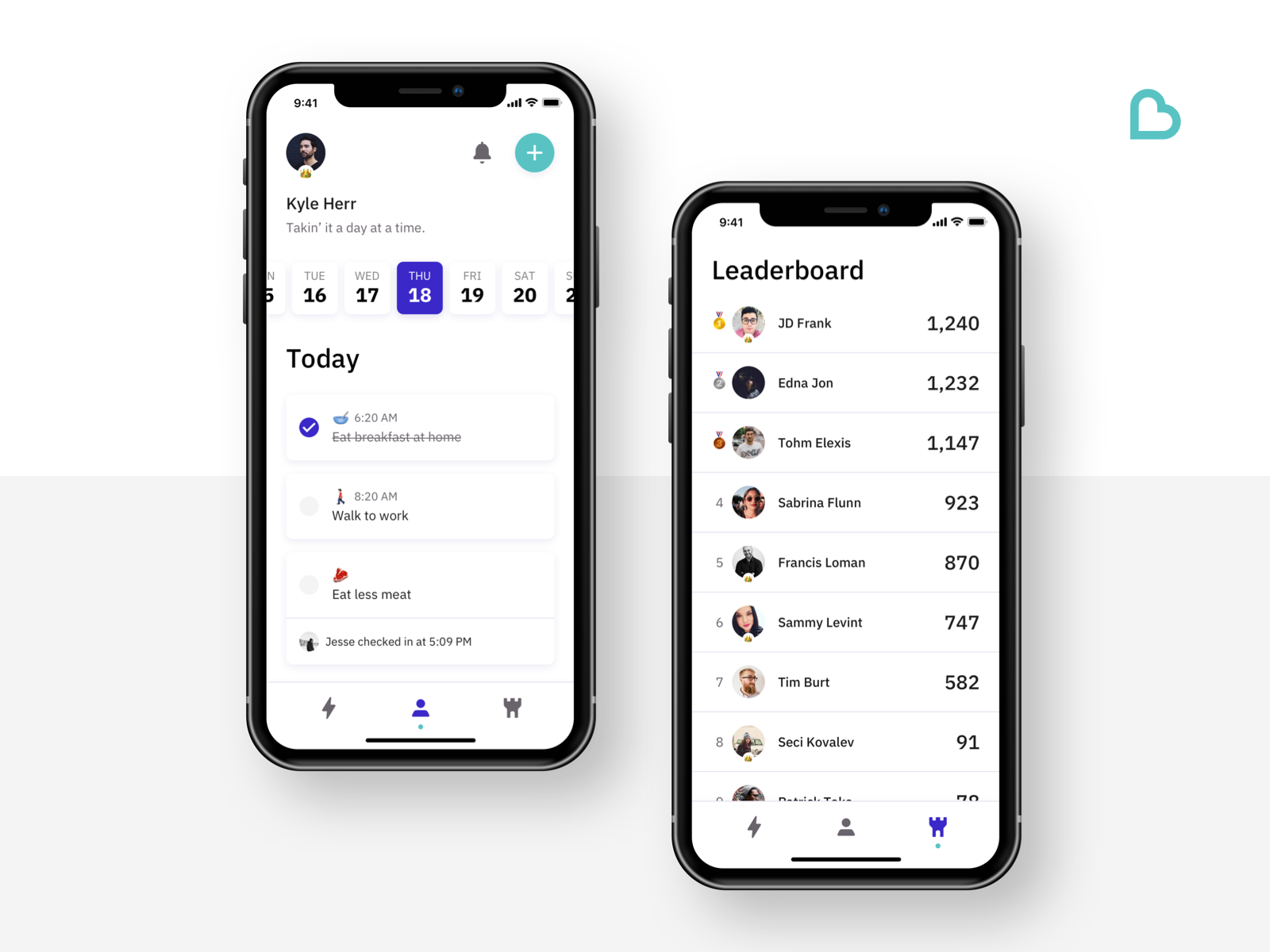 Example of From Us – Homepage & Leaderboard