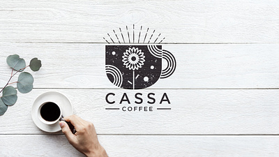 Cassa Coffee Logo Design branding coffee cup coffee logo coffee shop illustration logo branding logo design logos vector