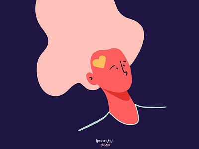 Mental Health art studio colour daily illustration designfeed draw graphic inspiration honolulu studio honolulustudio illo illustration illustration daily illustration inspiration illustration now mental health paloma canseco project vector