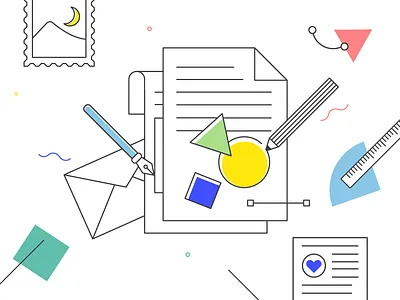 📰Design Spectrum Newsletter Cover🗞 cover design icon icongraphy