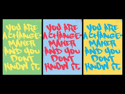 Boost your Impact Poster series branding clean colorful design handwritten poster print print design series typography visual identity