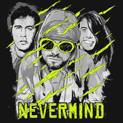 Nirvana- Nevermind alternative album cover album album art album artwork album cover album cover design cover cover art cover artwork cover design covers illustration kurt cobain music music app music art music player musician nevermind nirvana thecommas