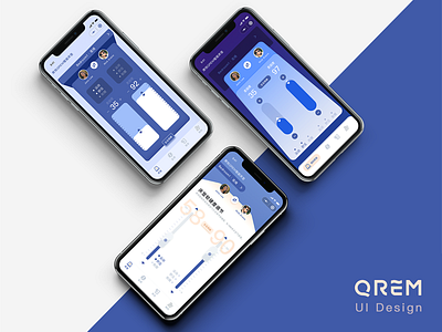 QREM app design sketch ui ux