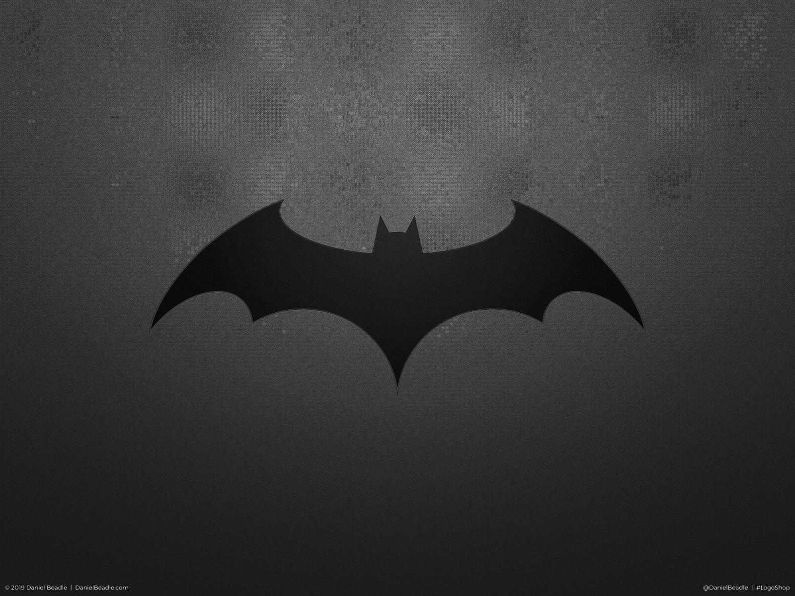 Batman Logo by Daniel Beadle on Dribbble, image size:1600x1200