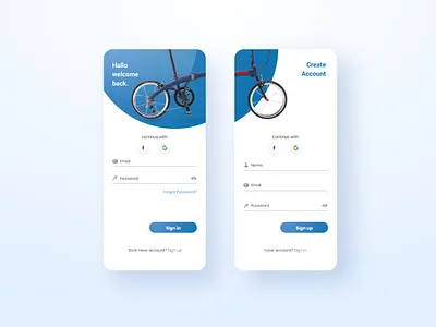 login & register ui ux