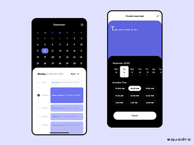 To-do app app ui calender task to do to do list ux