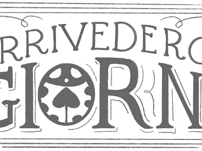 Arrivederci, Giorno sketch anime fanart hand lettering illustration ipad pro lettering manga procreate skech sketch