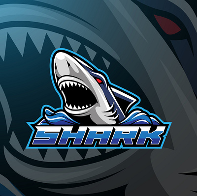 Shark sport mascot logo design animal logo branding design esport esports game design graphic design illustration logo mascot logo shark