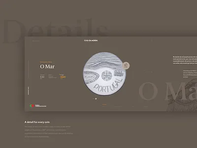 Coin detail#1 - 2019 Commemorative Coin Edition artdirection lavva ui ux uidesign userinterface webdesign