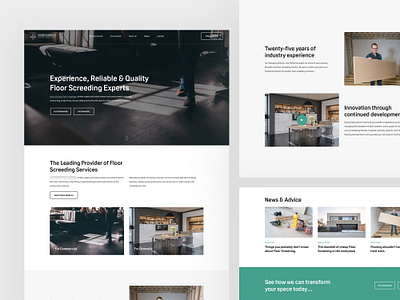 Floor Screeding Concept design ecommerce layout ui user experience user interface ux web website website design