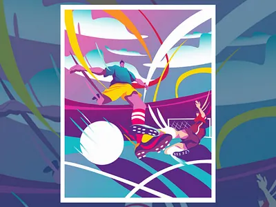 Football adobe art color design illustration illustrator ui web