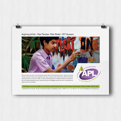 APL Global School ads design web banner