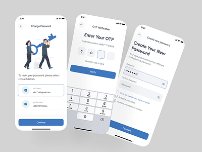 Minimal Forgot Password app app design apps forgot forgot password log in login mobile app mobile design onboarding otp password password reset product design reset password sign in sign up travel app ui design verification code