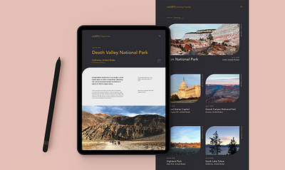 Digital Travelogue Platform app branding design ipad app landingpage mobile ui travel typography ui