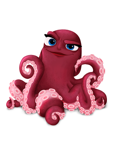 Octopus character character art character design gigital art illustration kids illustration