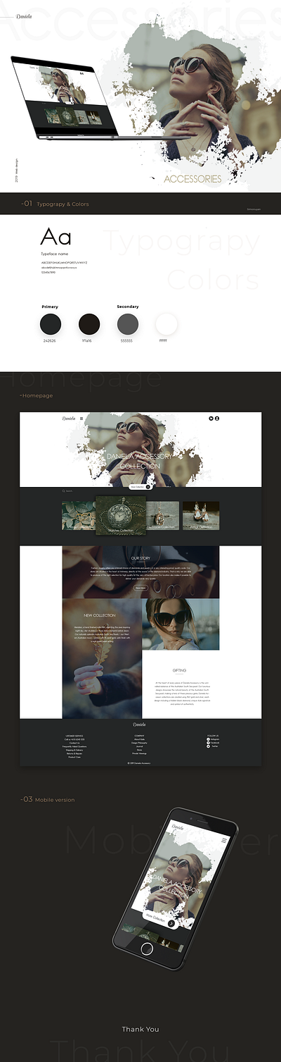 Accessories accessories brending design fashion ui ux web