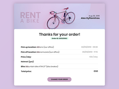 Daily UI #017 - Email Receipt daily ui design emaildesign graphic design ui ui design user interface design ux ux design web design