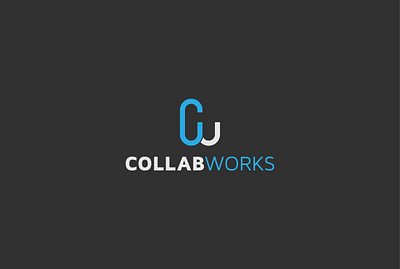 CollabWorks branding collab collaboration cw cw logo cw monogram flat logo logodesign typography vector wark