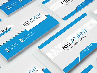 Relatient Business Card Design business card business card template card company design designer business card nisha nisha droch nisha f1