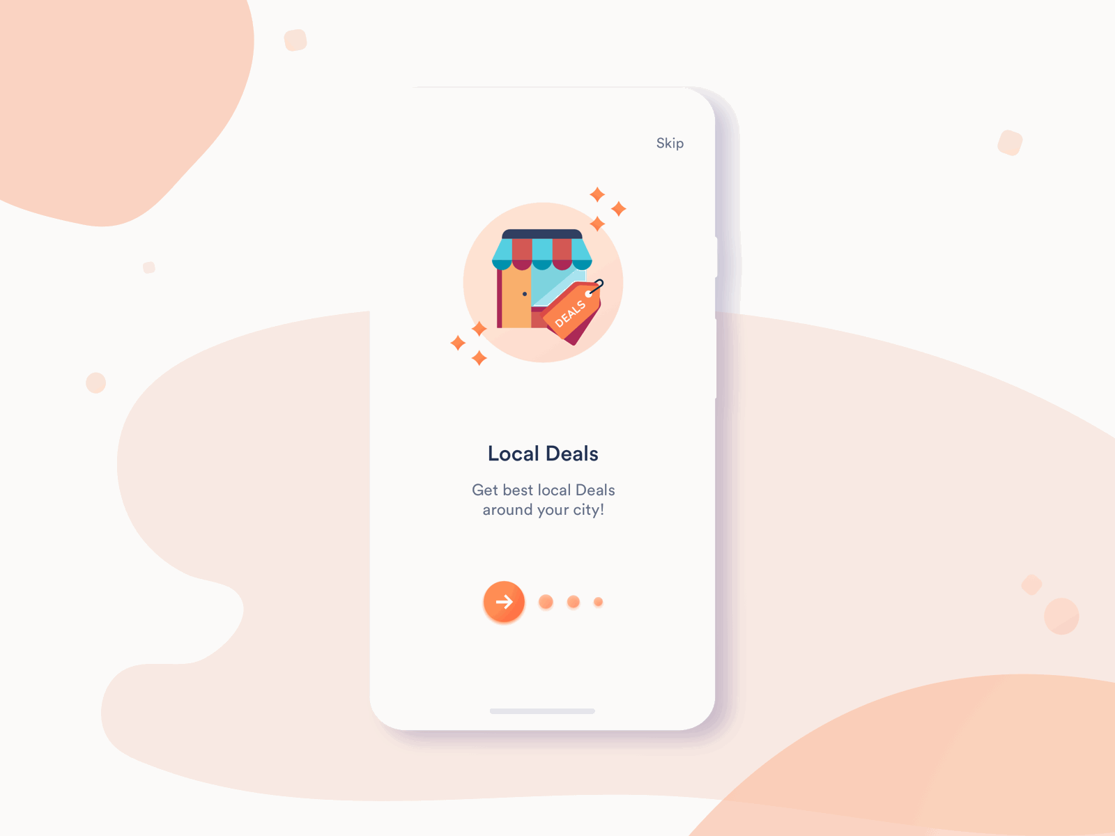 Product Comparison App - Walkthrough animated gif animation illustration interaction design minimal ui onboarding ui product comparision app walkthrough
