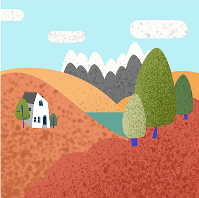 Pixel Hills 2 design graphic design illustration illustration design vector