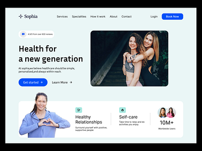 Health Wellness website dashboard design health website landing page design mobile app design website design website header welllness