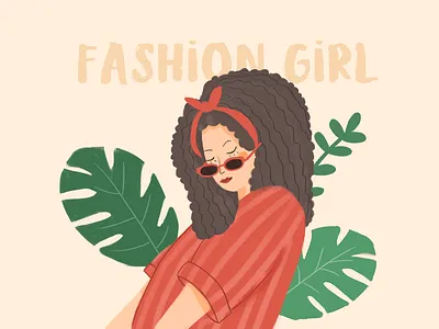 fashion girl fashion girl illustration