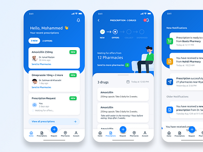 Medical App app dashboard doctor figma health home ios medical mobile ui ux