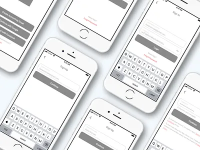 Sign Up Wireframe design mobile mobile app ui ux wireframe wireframe design