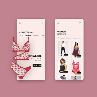 Women Store app ecommerce ecommerce app figma figmaafrica figmadesign mobile app mobile design mobile store mobile ui mockup ui user interface women