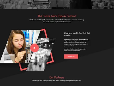 National Future Work Expo & Summit - Web Presentation branding design graphic design identity illustration illustrator typography web
