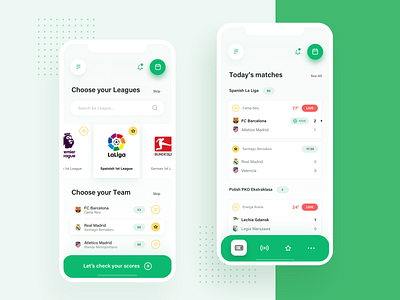 Check Scores App app application dashboard design football mobile app mobile design scores soccer ui user experience user interface ux